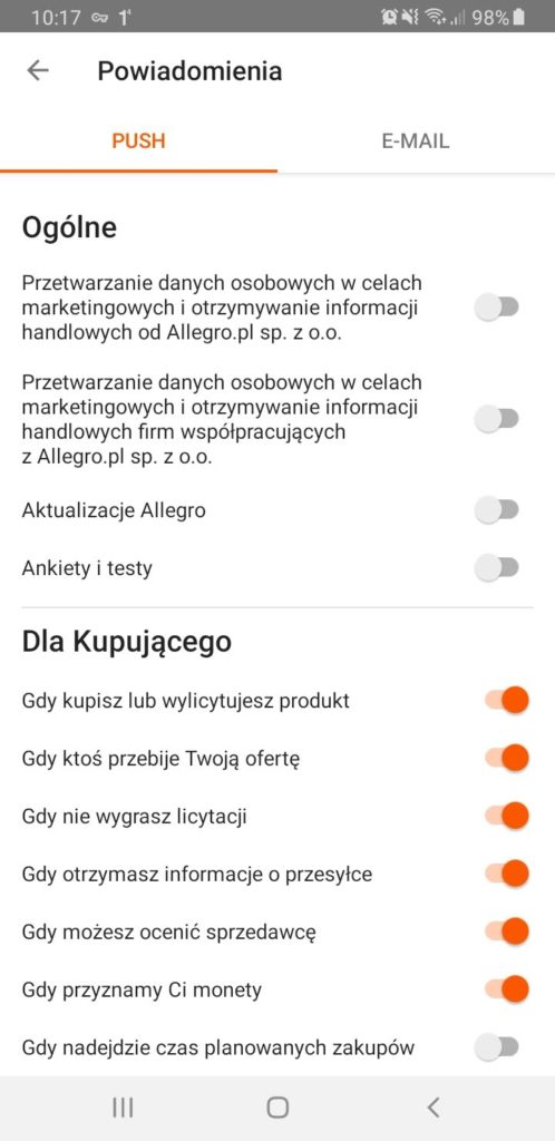 Niechciane Powiadomienia Z Allegro Nowe Oferty W Twoich Obserwowanych Wyszukiwaniach Aplikacje I Porady Na Androida